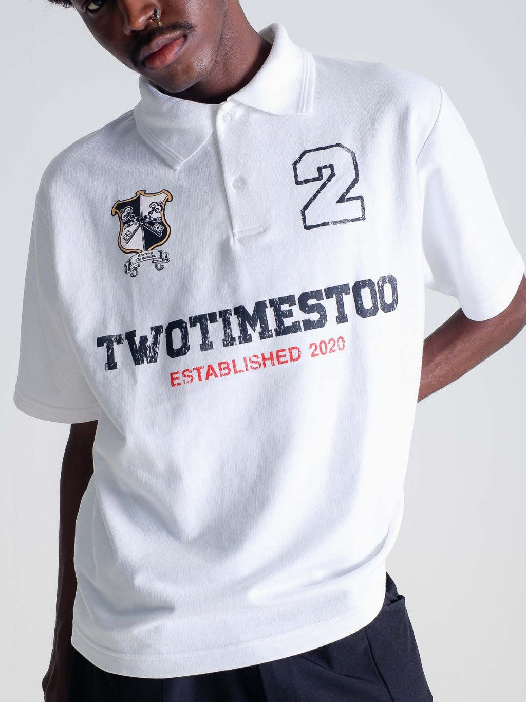 Varsity Polo Tee 02 - White