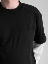 Double Layered Waffle Black/Broken White (Men)