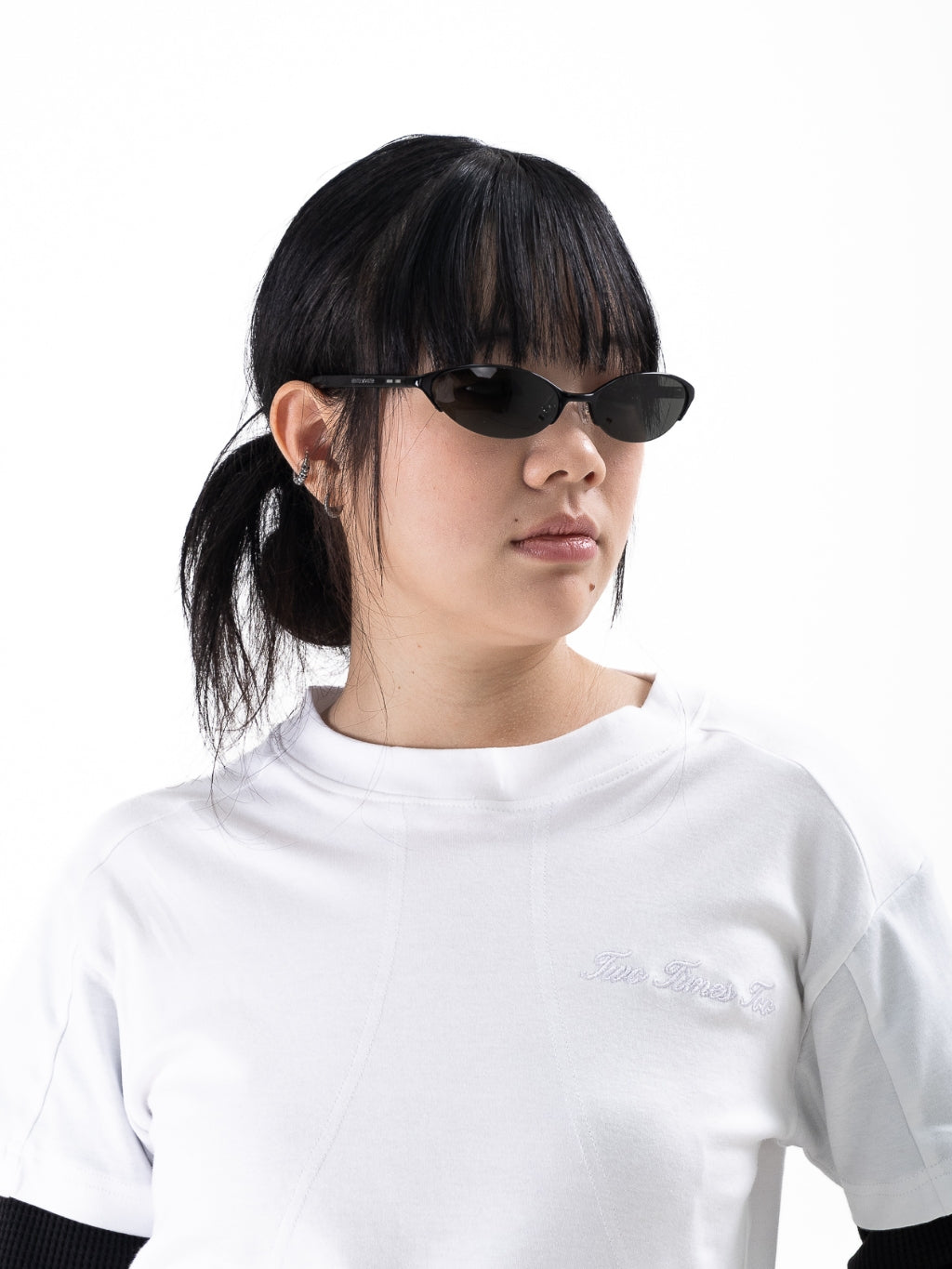 Double Layered Waffle White/Black
