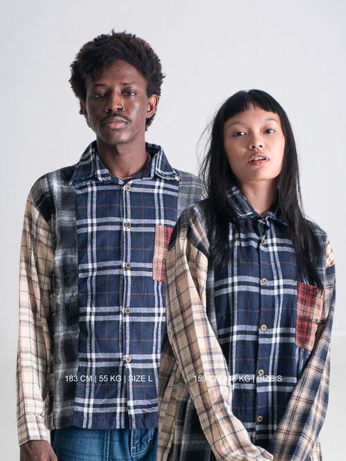 8 Cuts Button Flannel