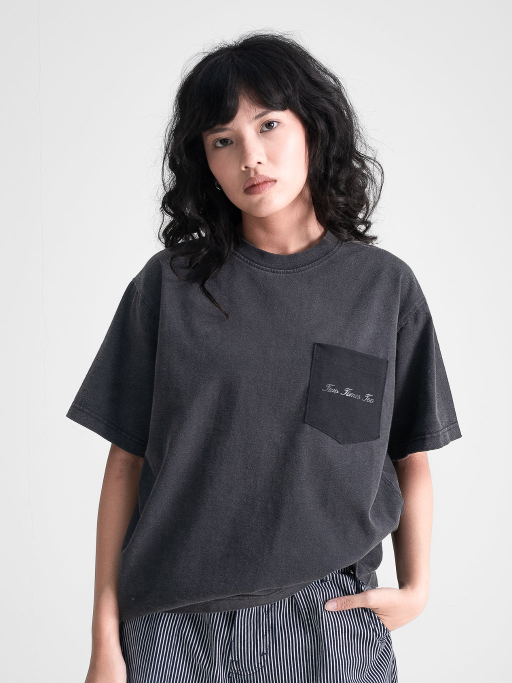 Washed Pocket Tee - Black