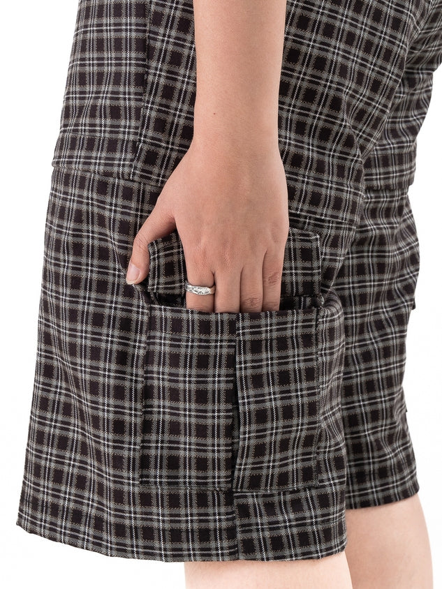 2TIMESTOO Detachable Flannel Shorts
