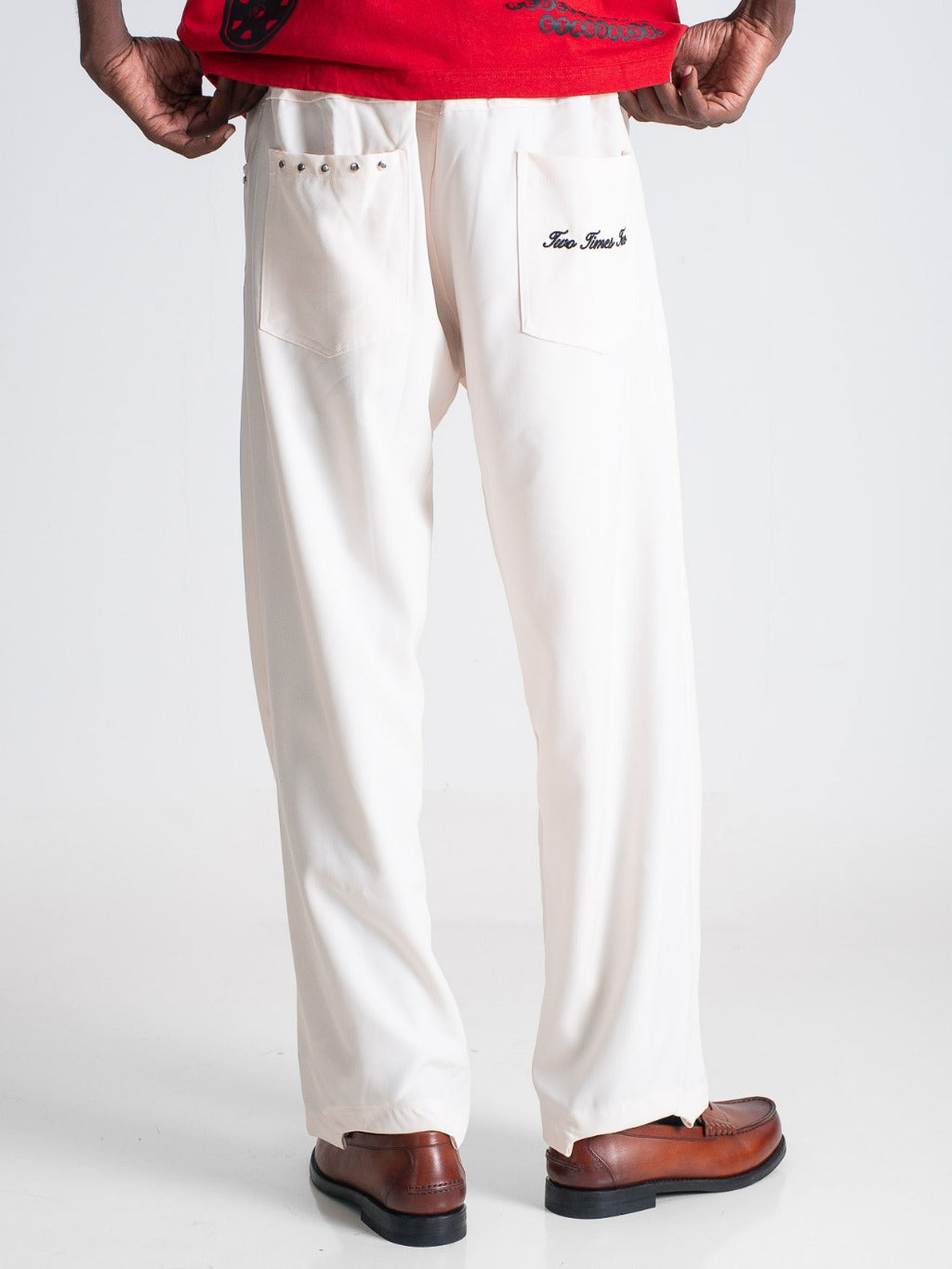 Pleated Everyday Trousers - Broken White
