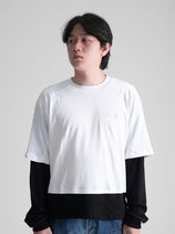 Double Layered Waffle White/Black (Men)