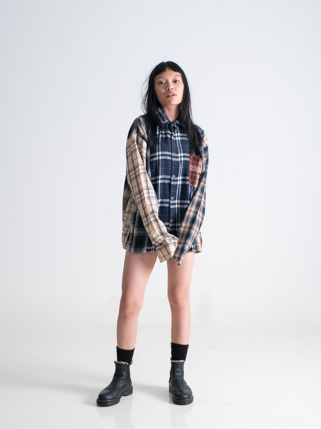 8 Cuts Button Flannel