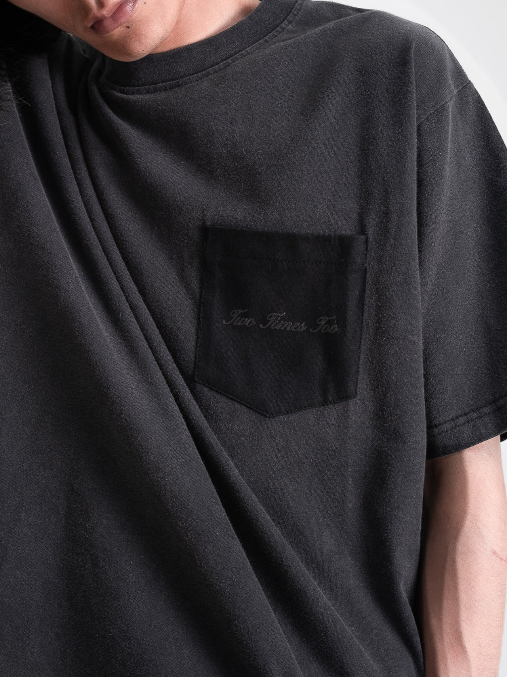 Washed Pocket Tee - Black