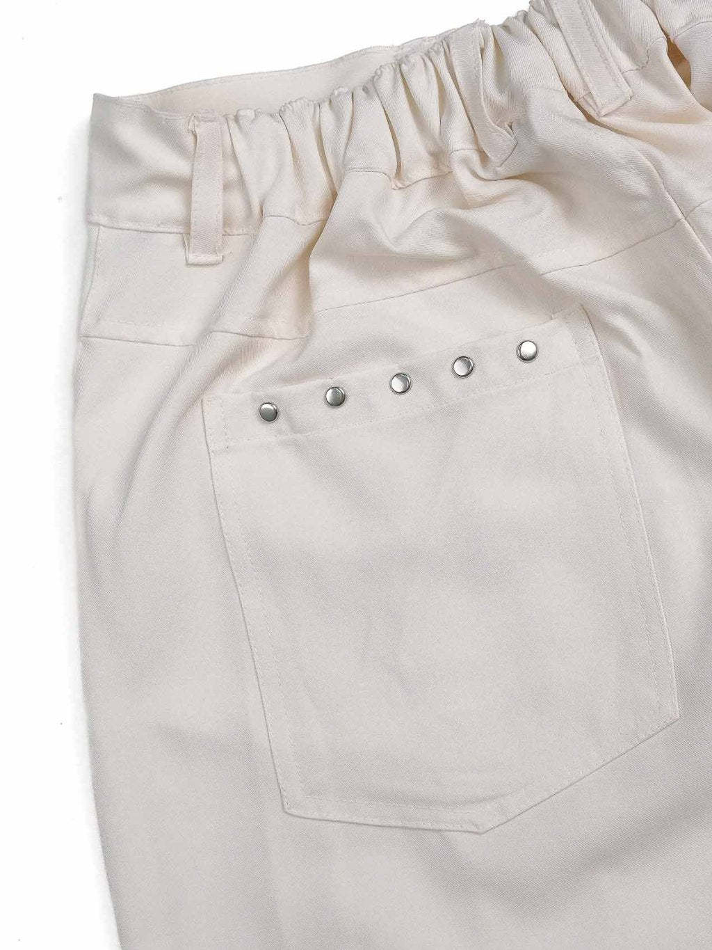 Pleated Everyday Trousers - Broken White