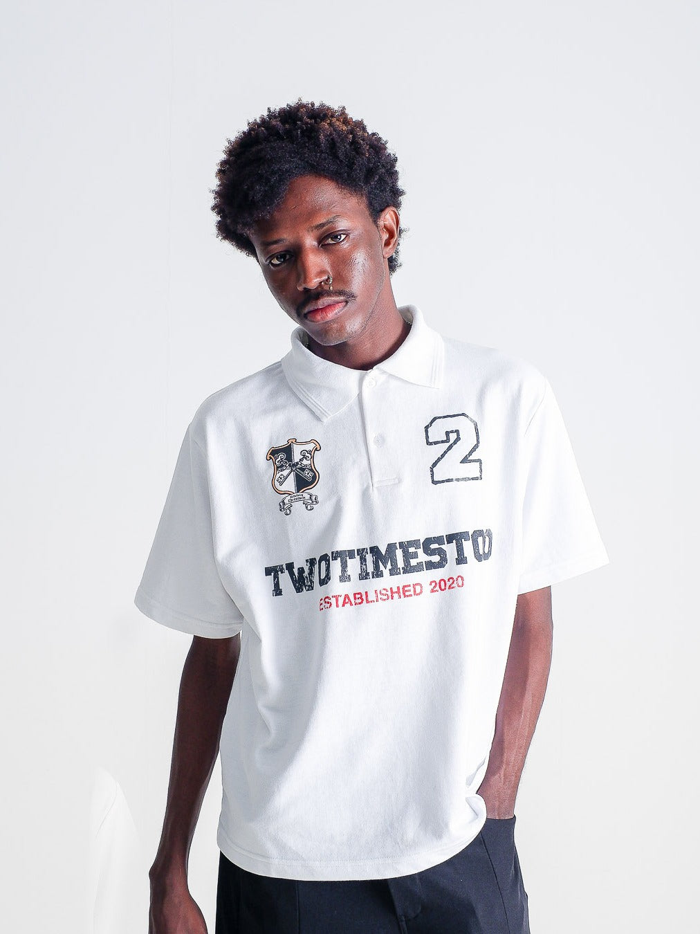 Varsity Polo Tee 02 - White