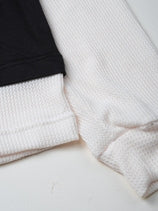 Double Layered Waffle Black/Broken White (Men)