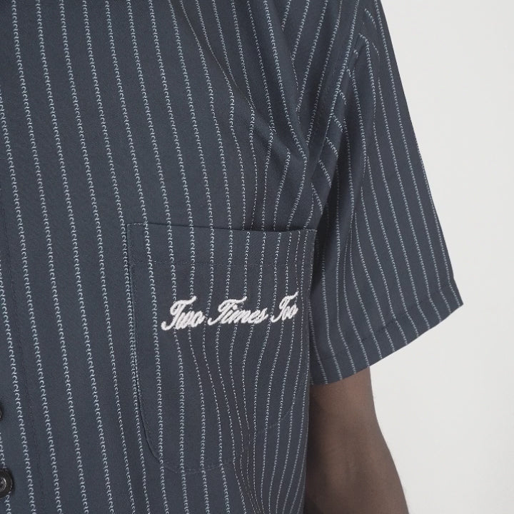 Logo Stripe Multi Button Workshirt