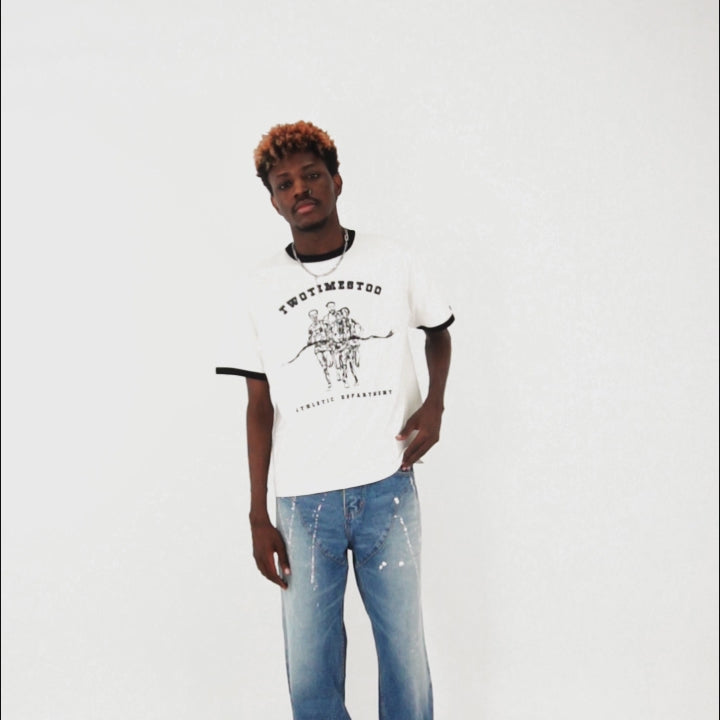 Marathon Ringer Tee - Broken White