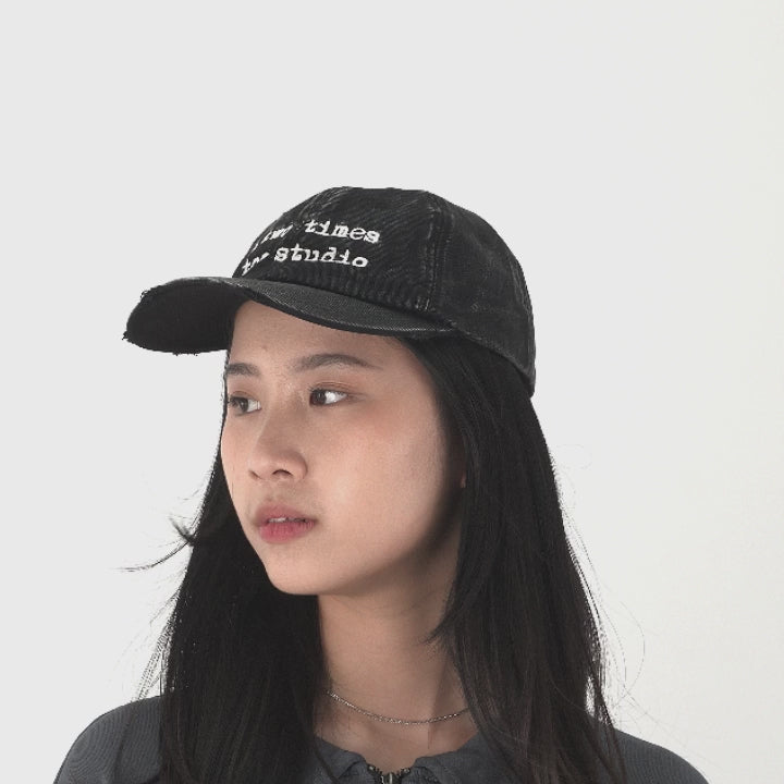 Logo Cap - Aged Black